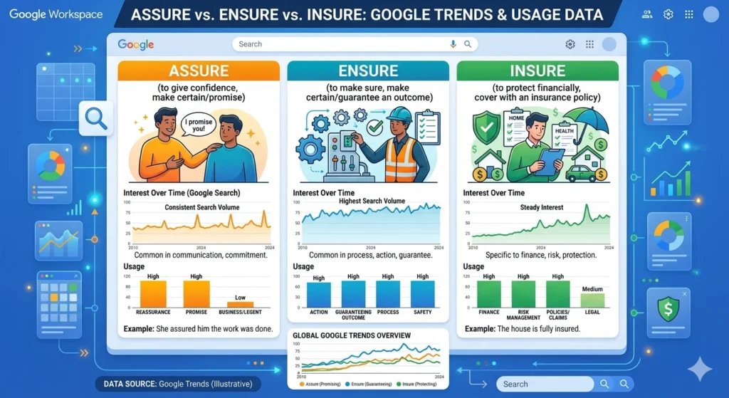 assure vs ensure vs insure