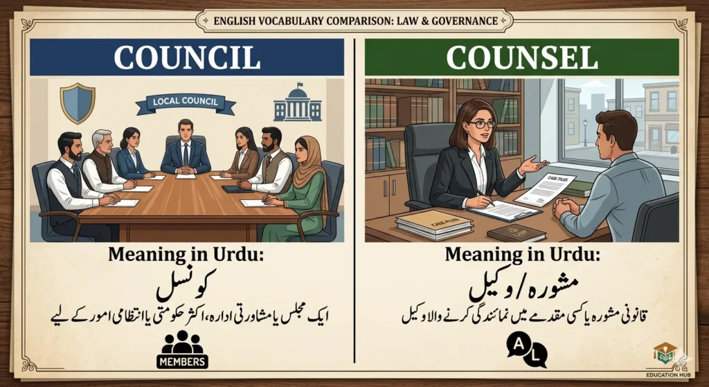 council vs counsel