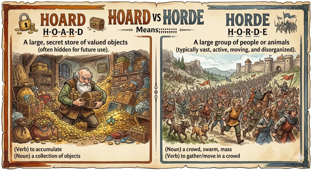 hoard vs horde