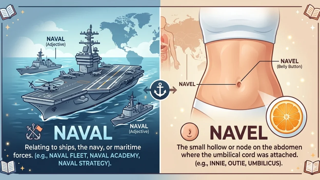 naval vs navel