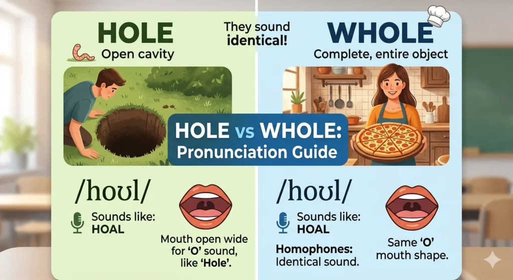 hole vs whole