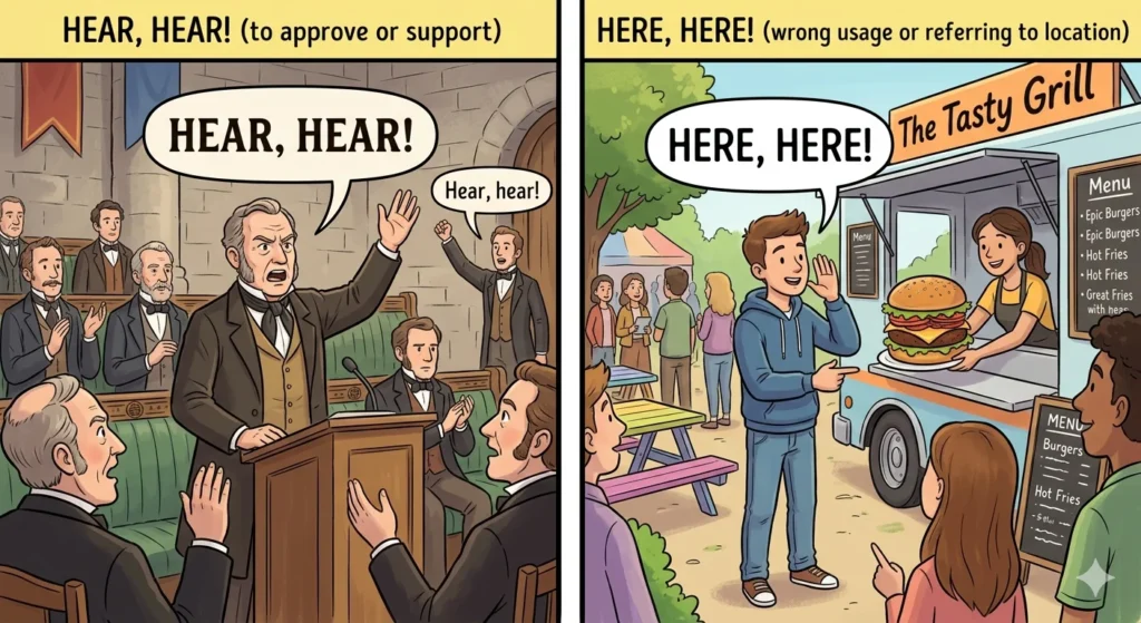 hear vs here