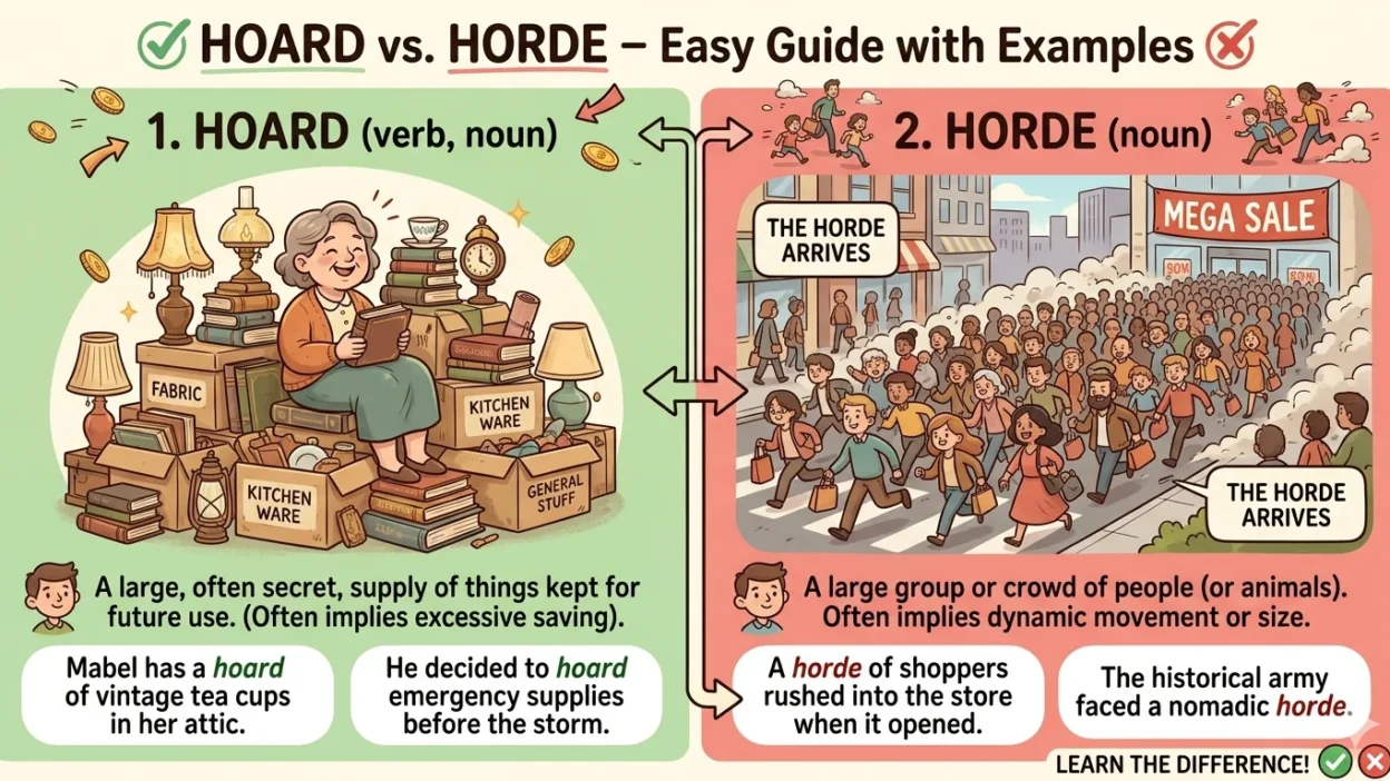 hoard vs horde