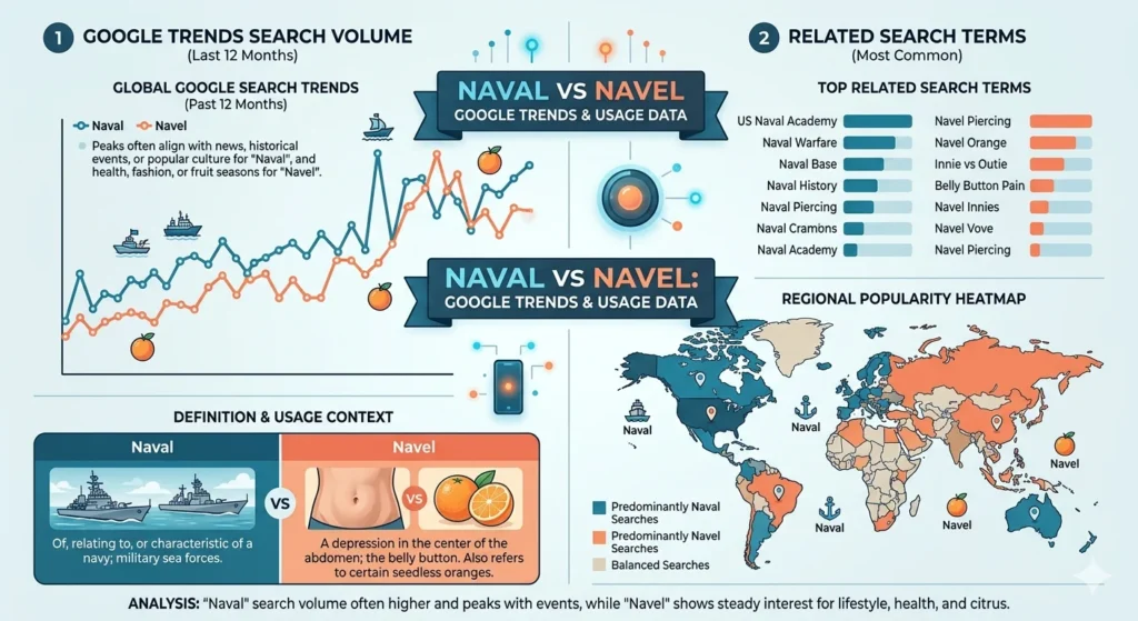 naval vs navel