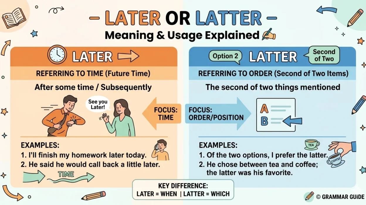 later vs latter