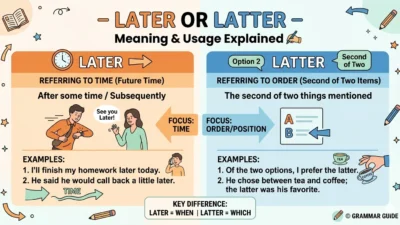 later vs latter