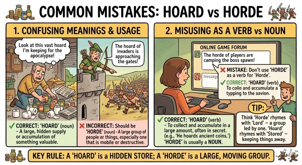 hoard vs horde
