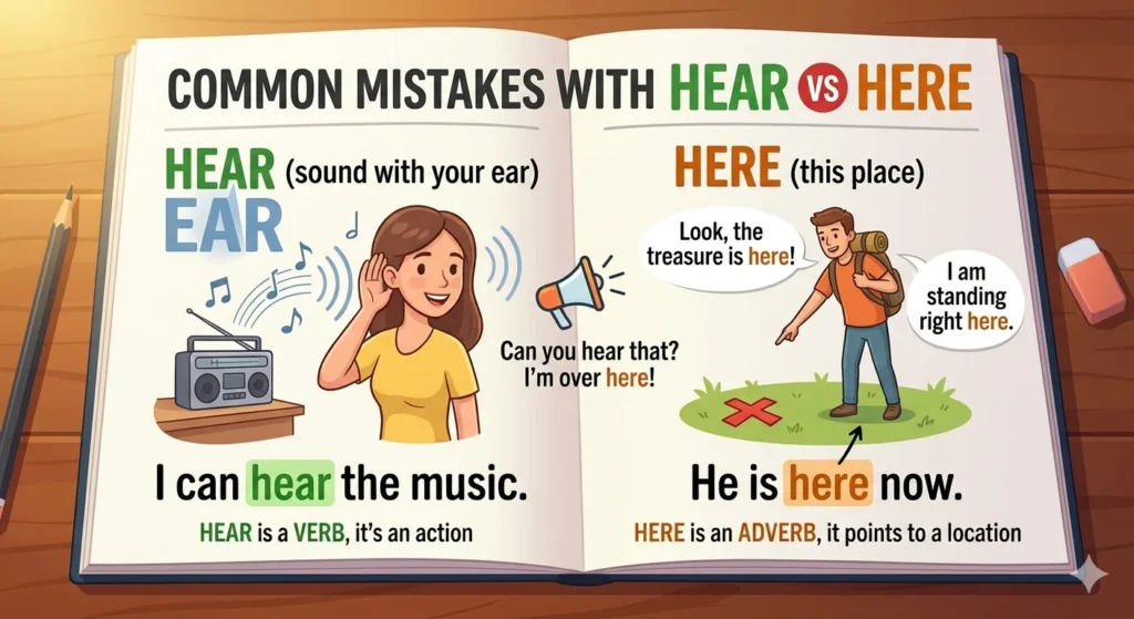 hear vs here