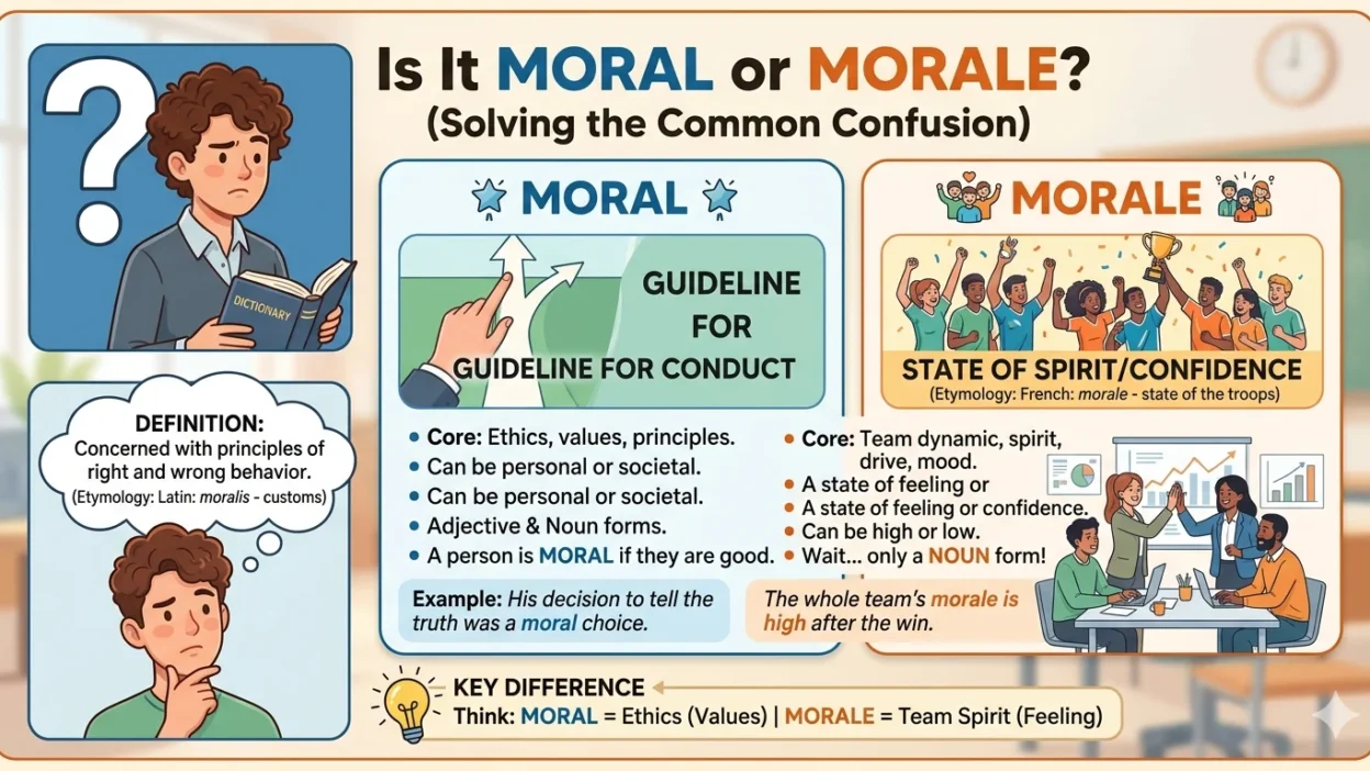 moral vs morale