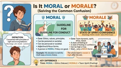 moral vs morale