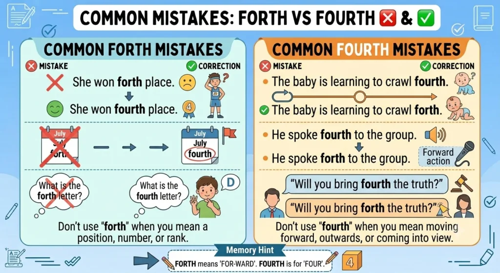 forth vs fourth