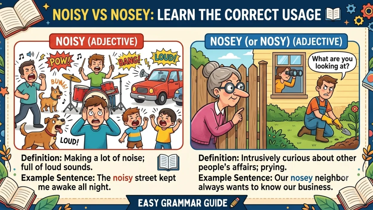 noisy vs nosey